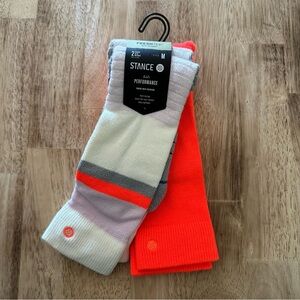 Stance Performance Snow Mid Cushion Socks Ski 2 Pairs Kids Size M 11‎ - 2Y OTC